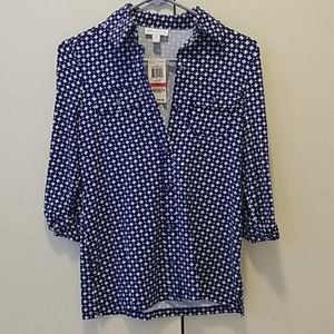 Charter Club Polished Knit Blouse